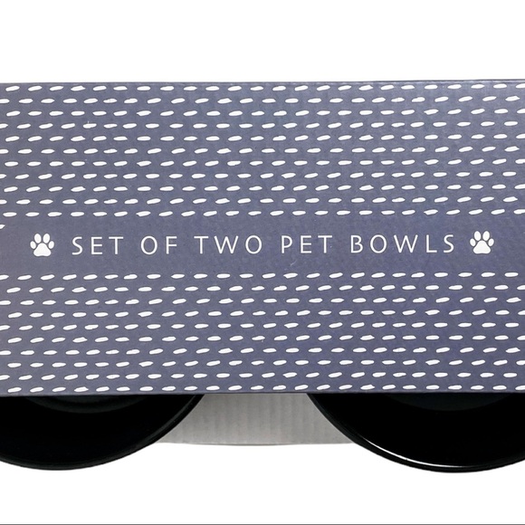 NIB Set Of 2 Pet Bowls: Paws Off & My Food - Picture 6 of 11